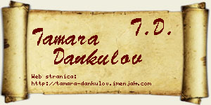 Tamara Dankulov vizit kartica